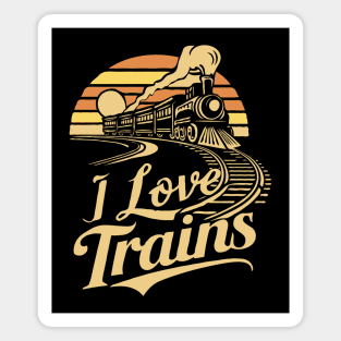 I Love Trains, Train Lover Magnet